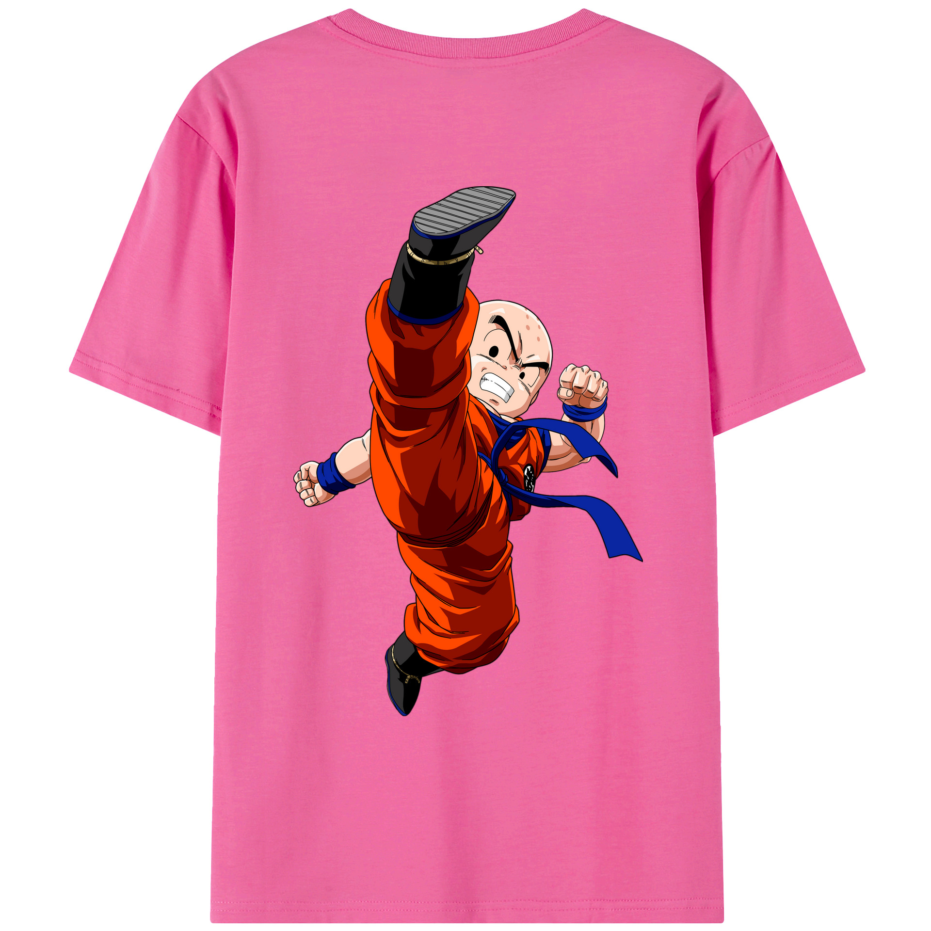 （画像用） ドラゴンボール クリリン DRAGON BALL krillin レディース半袖Tシャツ(バックプリント)